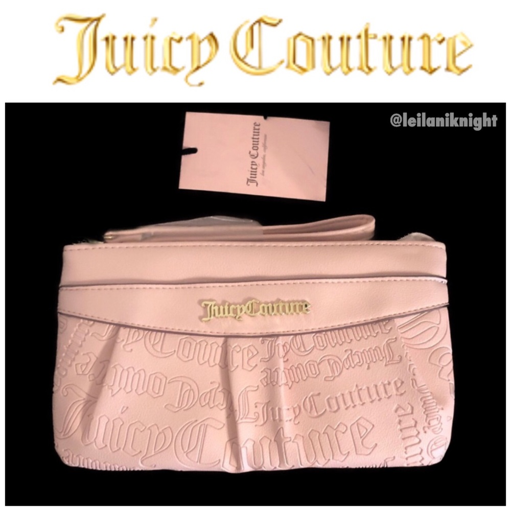 Juicy Couture Macaroon Word Play Logo Wristlet - Picture 6 of 16